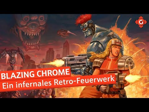 Blazing Chrome: Test - Gameswelt - Ein infernales Retro-Feuerwer