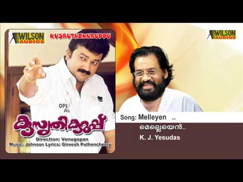 Melleyen Kannile  Kusruthi Kuruppu Malayalam Audio Song  K J Yesudas