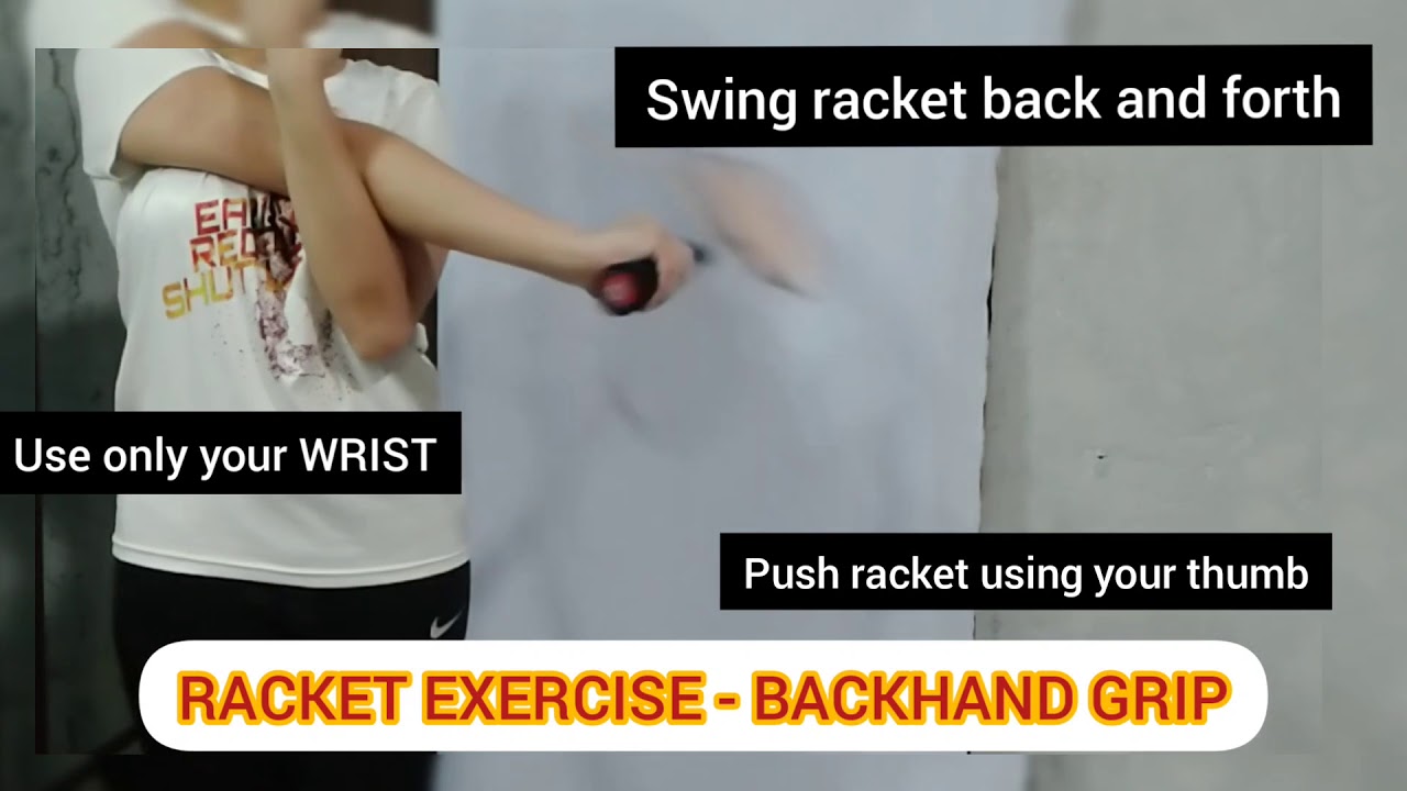 Racket Exercises - Backhand - YouTube