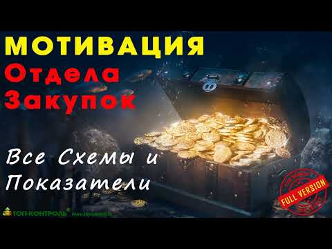 Мотивация Отдела Закупок – ВСЕ Схемы и Показатели – FULL VERSION