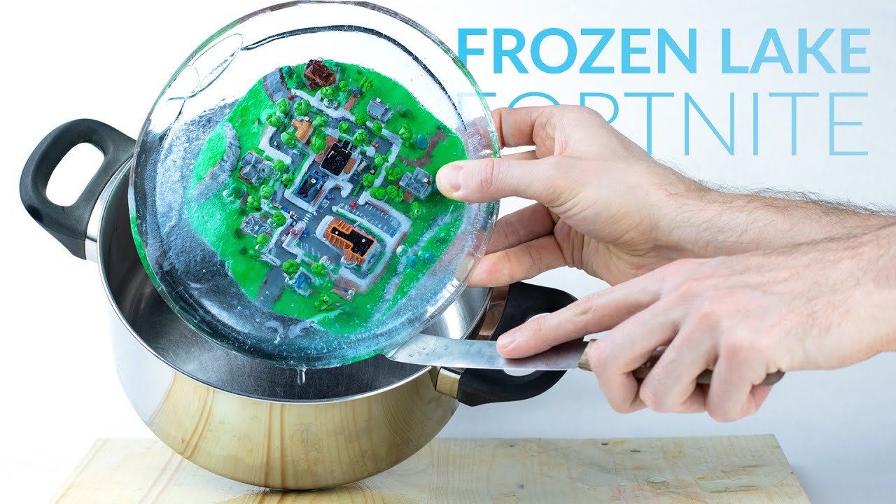 turning greasy grove into frozen lake fortnite battle royale polymer clay tutorial - frozen lake fortnite battle royale