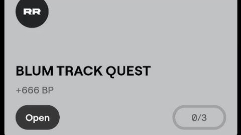 Blum Track Quest Today | Play Track & Type Track Name Code | How To Complete Blum Track Quest