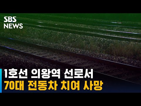 1호선 의왕역 선로에서 70대 남성 전동차 치여 사망 / SBS