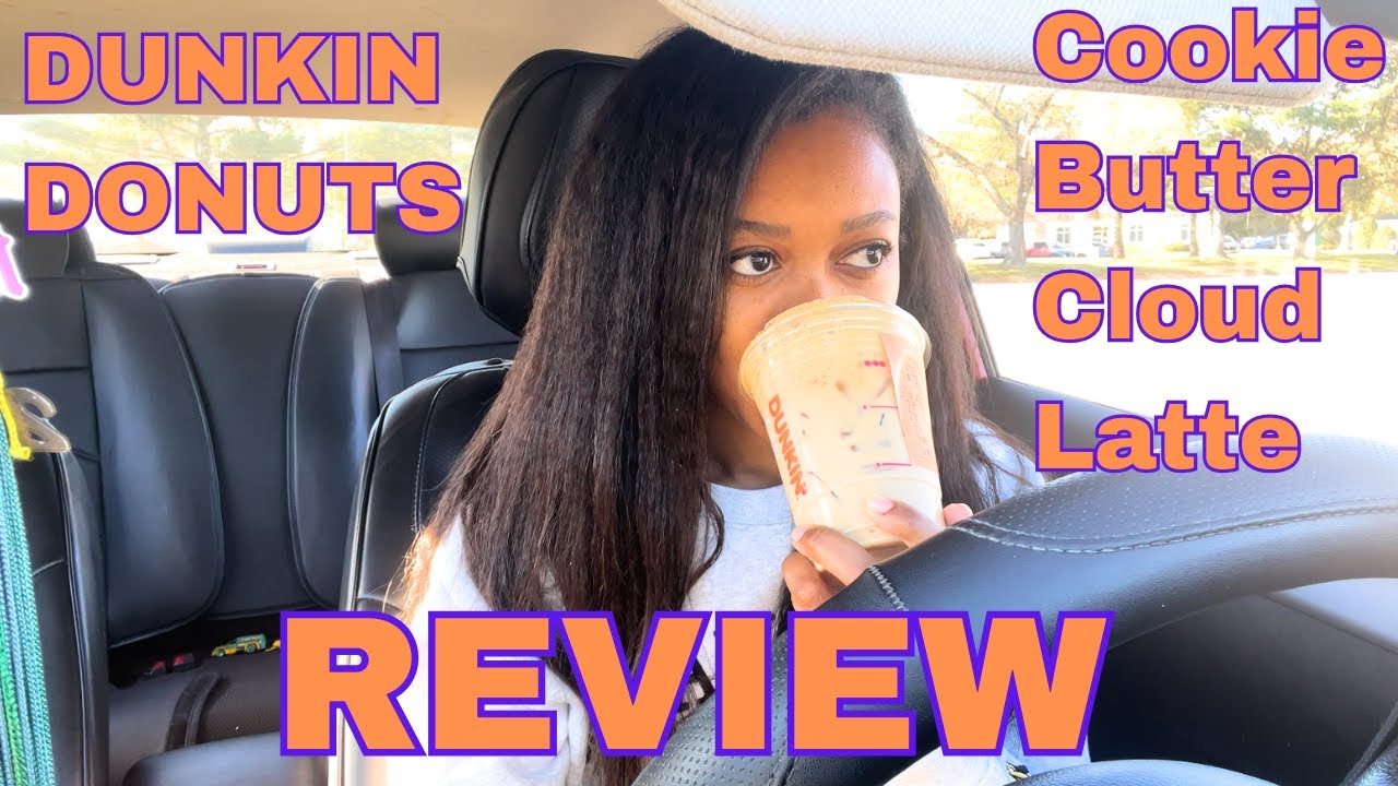 NEW! Dunkin Donuts Holiday Drink Cookie Butter Cloud Latte Review