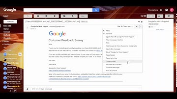 How to get message header at gmail
