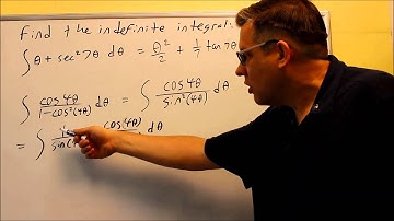 Finding the indefinite integral (trigonometric functions)
