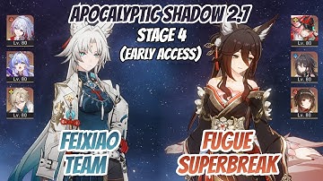 Feixiao Team & Fugue x Rappa Apocalyptic Shadow Stage 4 (3 Stars) | HSR Early Access