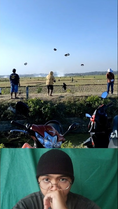 Lomba layangan langsung sambitan lawan nya tebal teknik sekali jebret tarik ulur