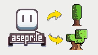 #1 Aseprite:Two Trees | Pixel art  #pixelart #pixelarts