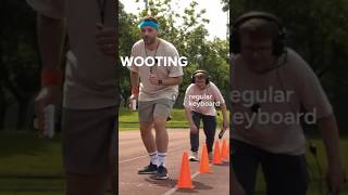 regular keyboard vs. #wooting 🔥