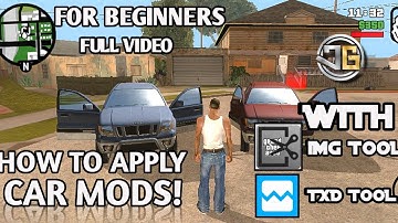 HOW TO DOWNLOAD AND APPLY CAR MODS!!||FOR GTASA ANDROID WITH IMG TOOL AND TXD TOOL ..NO ROOT!