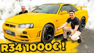 R34 à 1000€ ! Il en a rêvé pendant 17 ans ! GTT transformé en GTR ????