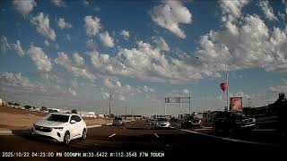 Celebrity Surprise, AZ. Hot air balloon with bonus train. *No Sound* Dashcam footage. 22 October 2025. Wealth