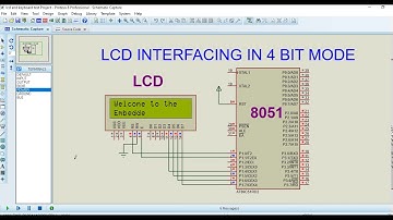 lcd interfacing in 4 bit mode using 8051
