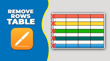 How to remove rows from a table in Apple Pages iCloud