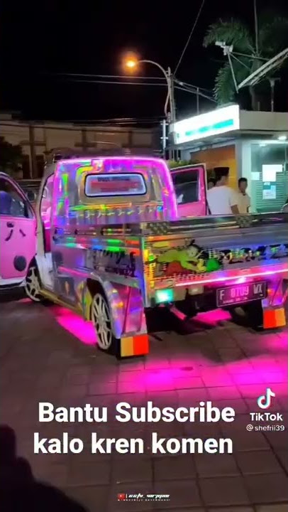 Mobil pick up full modifikasi Variasi lampu luar dalam