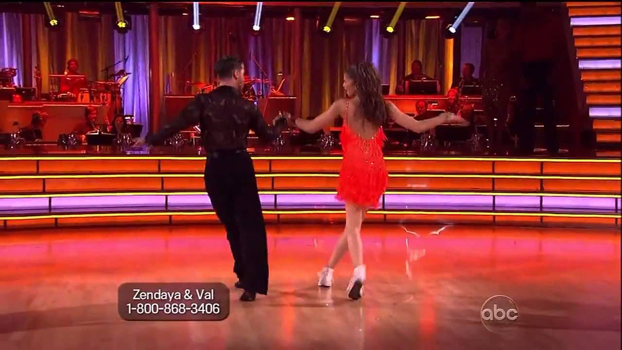 Zendaya & Val DWTS Week 09 - Jive Relay - YouTube