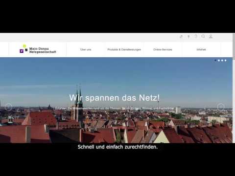 Neue Homepage der MDN Main-Donau Netzgesellschaft mbH