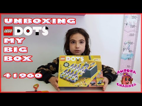 UNBOXING LEGO DOTS MY BIG BOX - 41960 - PORTAOGGETTI - (AURORA CHANNEL)