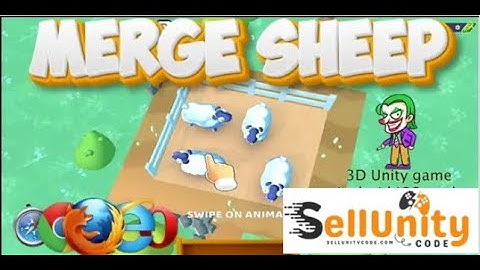 Unity game template -Merge sheep puzzle 3d source code-sellunitycode.com