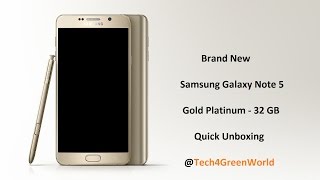 Samsung Galaxy Note 5 N920 (32GB Gold Platinum) - Unboxing