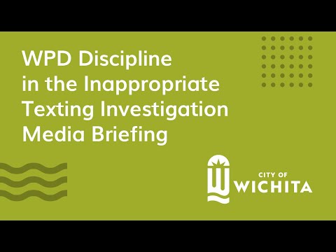 WPD Discipline in the Inappropriate Texting Investigation Media Briefing