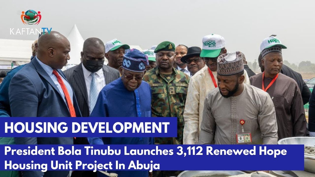 BREAKING NEWS: President Bola Tinubu Launches 3,112 Renewed Hope Housing Unit Project In Abuja