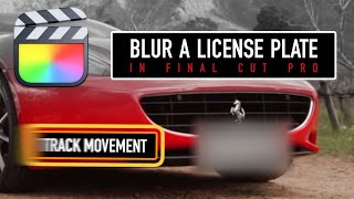 How to Blur License Plates in Final Cut Pro for FREE [BLUR & TRACK MOVEMENT WITH BUILT IN EFFECTS] screenshot 3