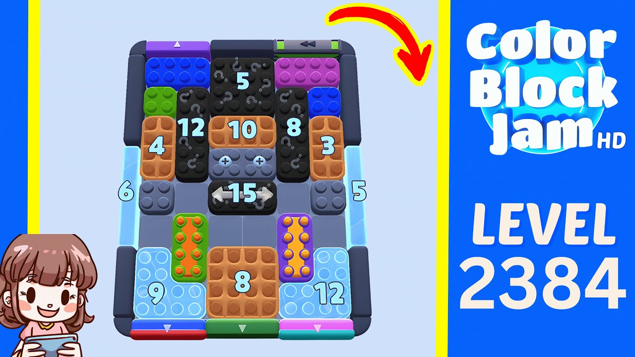Color Block Jam Level 1474 (2384) Solution Walkthrough - YouTube