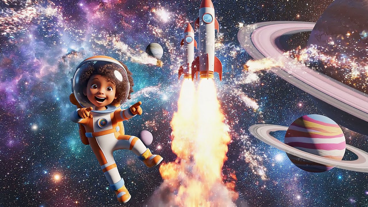 5 Little Rockets Five Little Rockets Whizz Whizz Whizz 🚀 | Nursery Rhymes for Kids and ...
