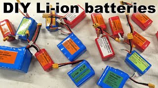 Making DIY Li-ion batteries for RC