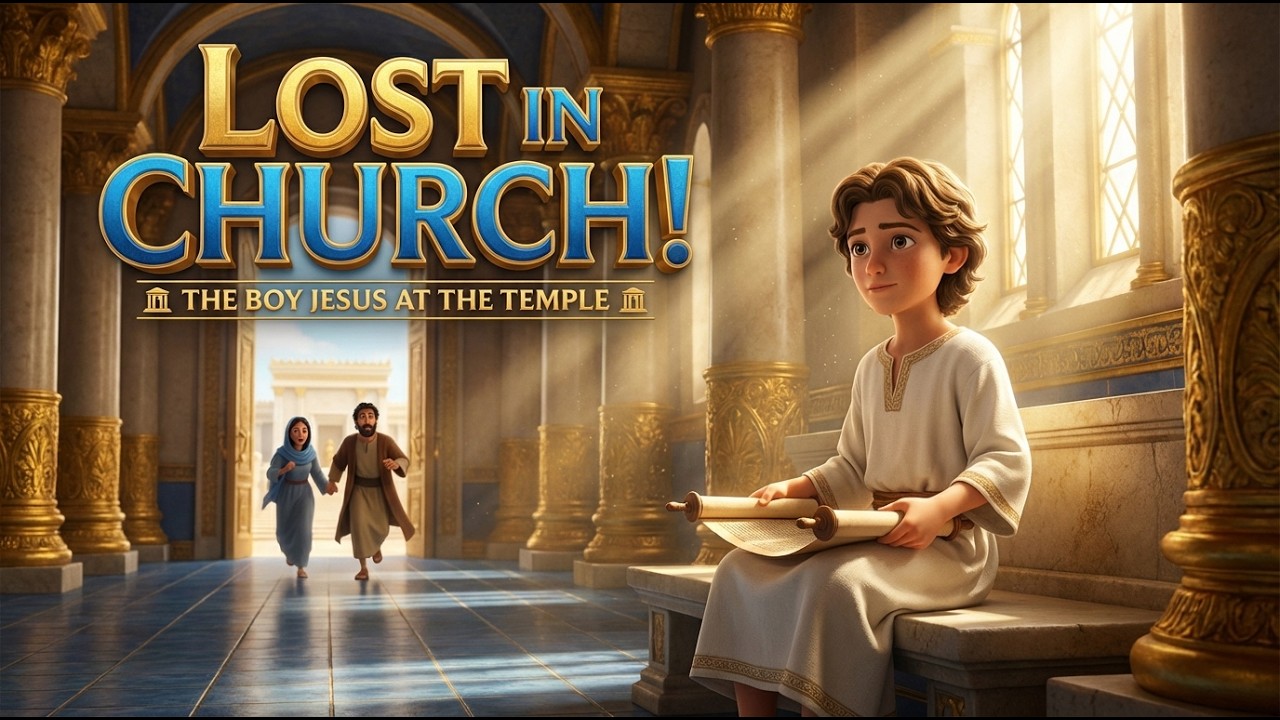 Lost in Church! 🏛️ The Boy Jesus at the Temple | Bible Stories for Kids