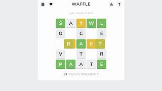 Solve Daily Waffle #632: 10/14/2023 (ASMR)
