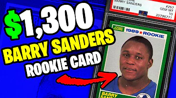 TOP 5 Barry Sanders Rookie Cards to PICK UP NOW! 90's Football Cards Investing 🔥 🏆 📈