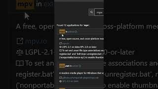 Quickest Way to install mpv on Windows #windows #mpv #scoop