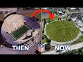 Demolished nfl stadiums then and now