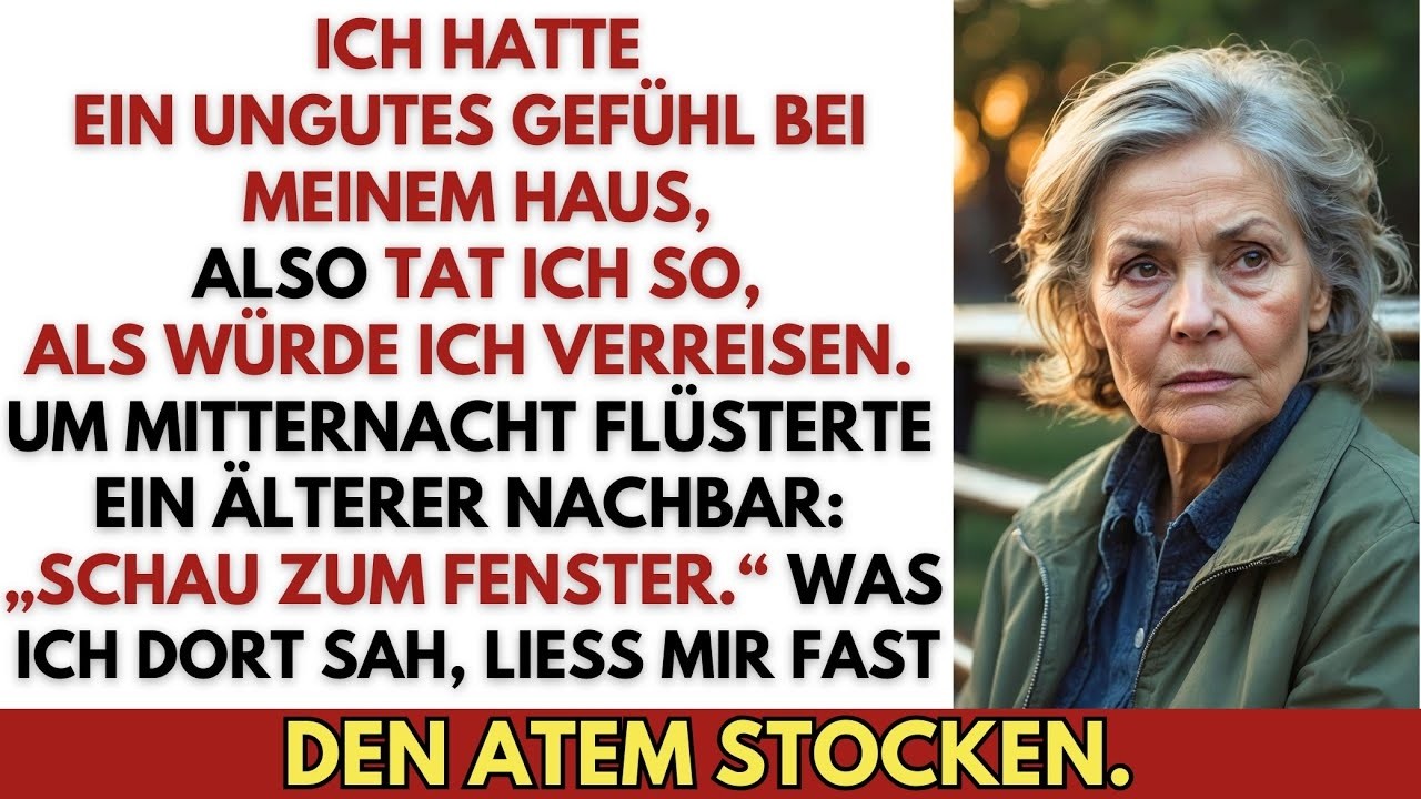 Ich tat so, als würde ich in den Urlaub fahren und beobachtete mein eigenes Haus, ich bin...