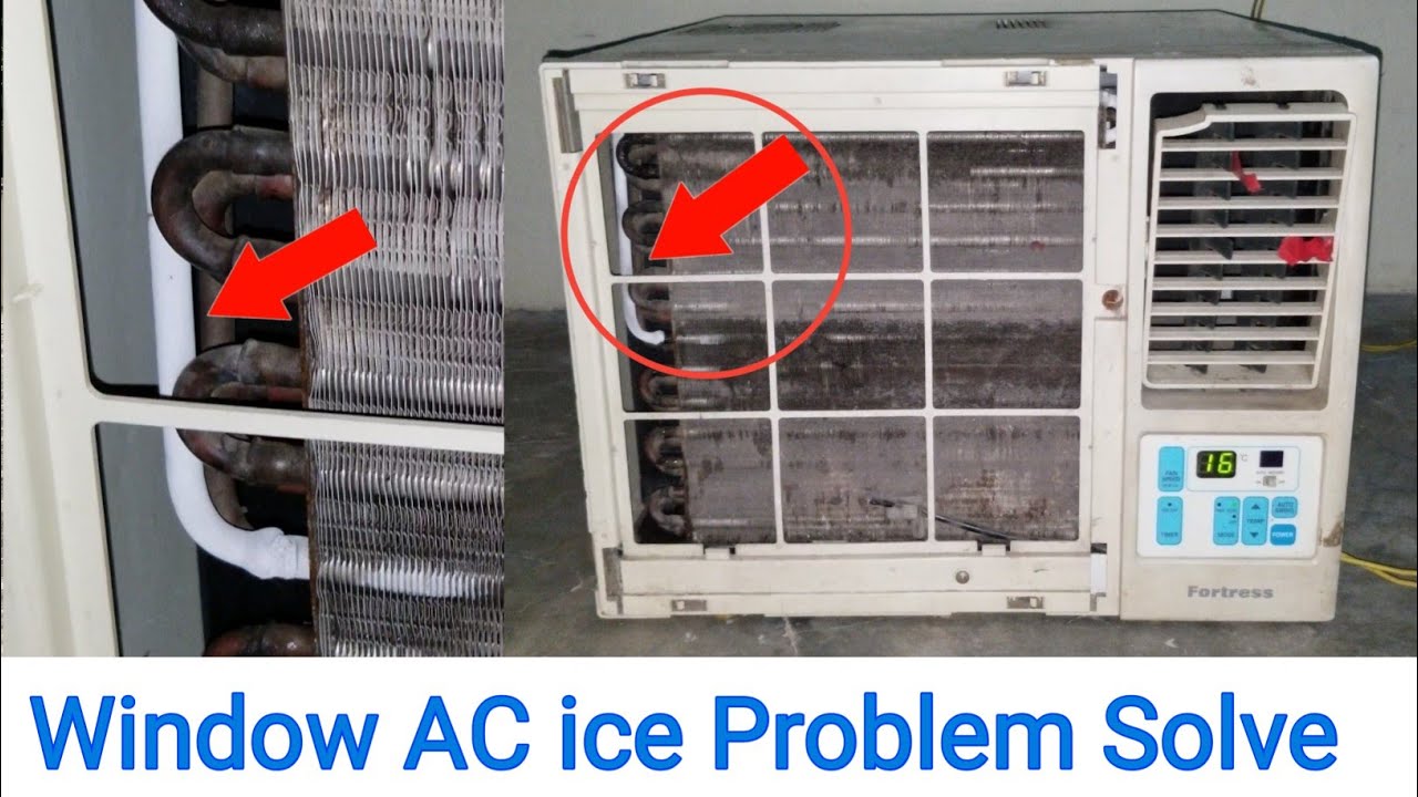 Window Air Conditioner ice Problem And Very Low Cooling Problem Solve ICE Fault (Urdu/Hindi