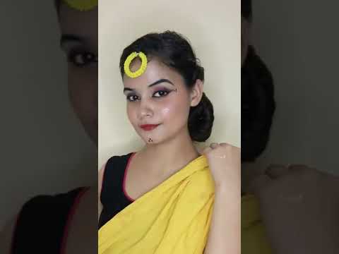 #short #hairstyle for Navratri #Garba hair style#Durgapooja hairstyle #ytvideo #youtube