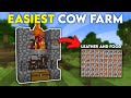 SIMPLE Cow Farm in Minecraft (MCPE, Java, Nintendo Switch, PS4, Xbox)