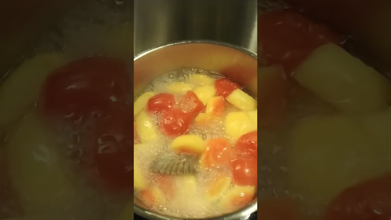 Tomato papaya and fish tails Soup