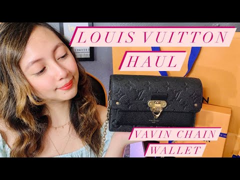 Louis Vuitton Vavin Chain Wallet Turtledove Monogram Empreinte