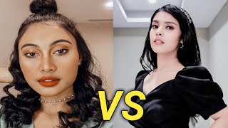 Adu tinggi Nada Titanyc Rimarr Idol VS Novia Idol