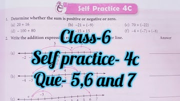 new learning composite maths class 6 self practice 4c| schand maths class 6 ex-4c| integer