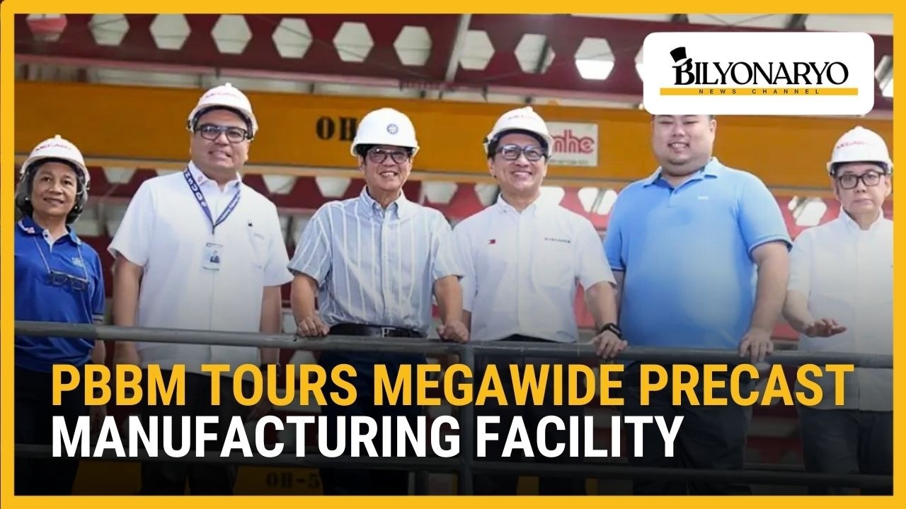 Президент Маркос-младший осмотрел завод по производству сборных железобетонных конструкций компан...