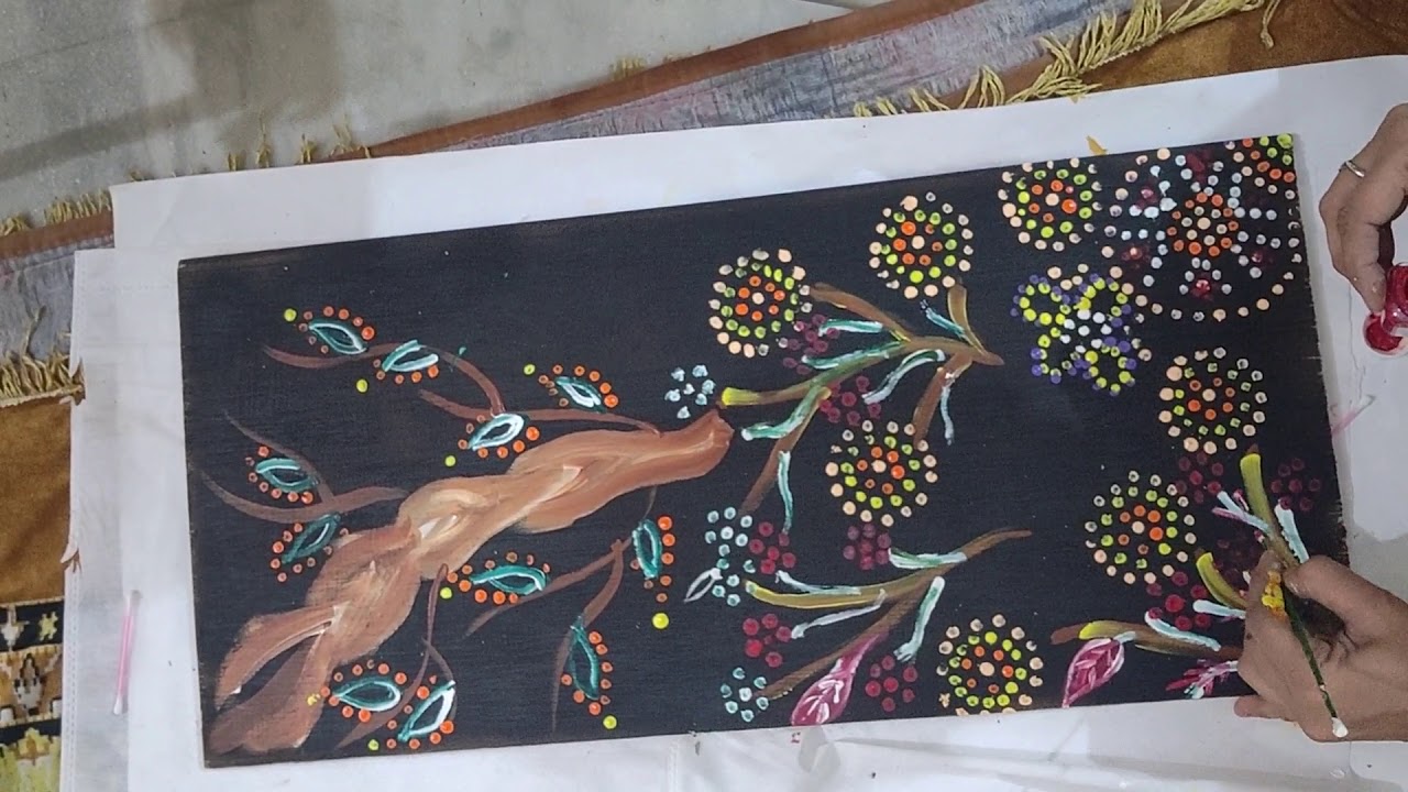 DIY Wall painting - YouTube