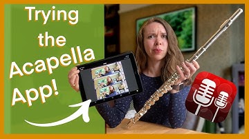 First Time Trying the Acapella App with Flute!