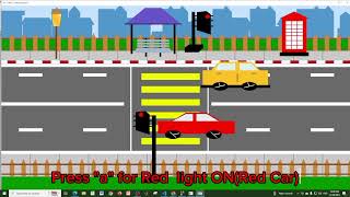 2D Traffic control system using Open gl project.