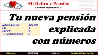 Tu nueva pensión explicada con números