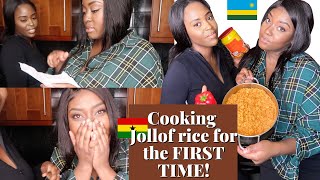 So we decided to make Jollof Rice for the FRIST TIME and this happened ! | Cooking with Ani and Nayy